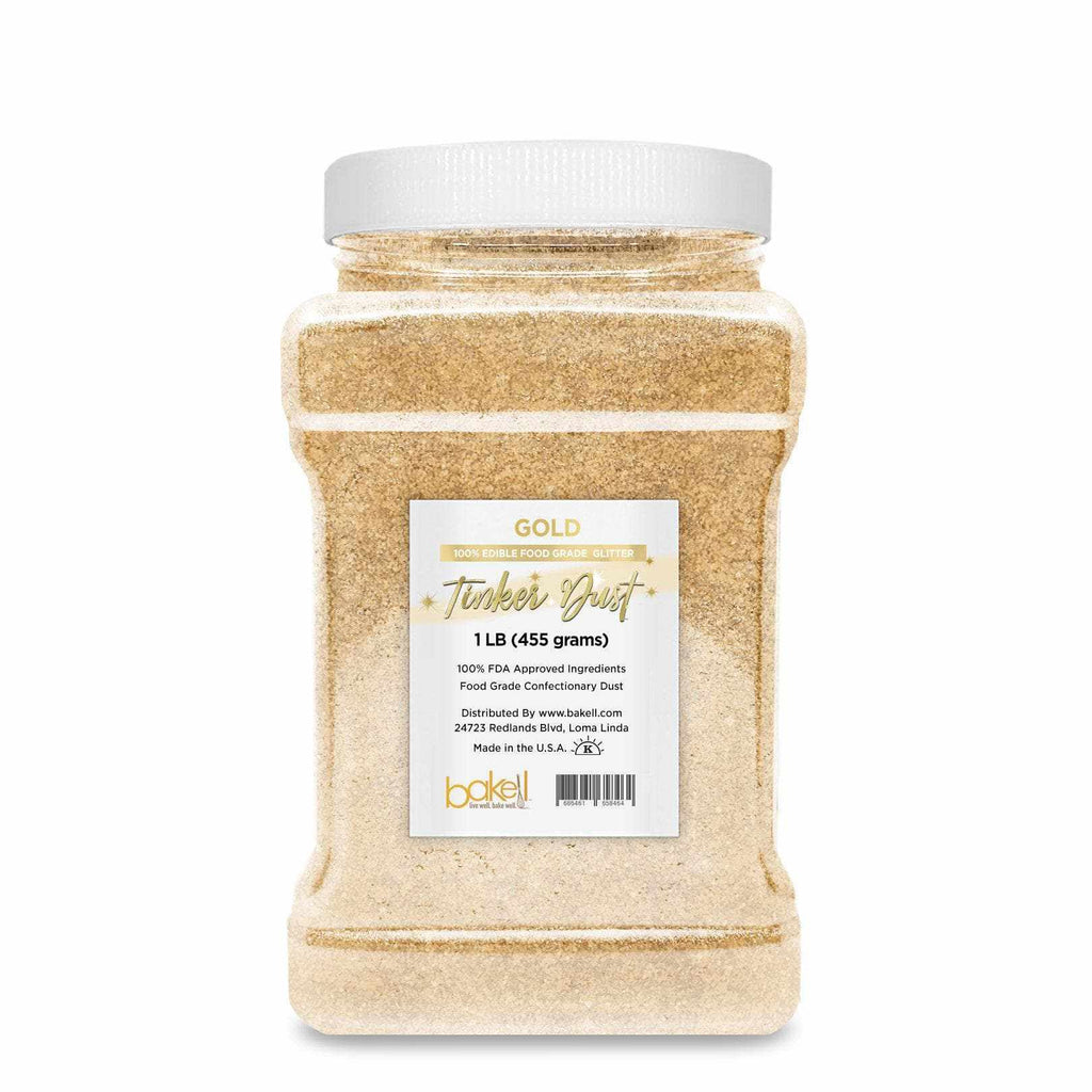 Bulk Bright Gold Edible Tinker Dust | #1 Site for Glitter | Bakell 45g
