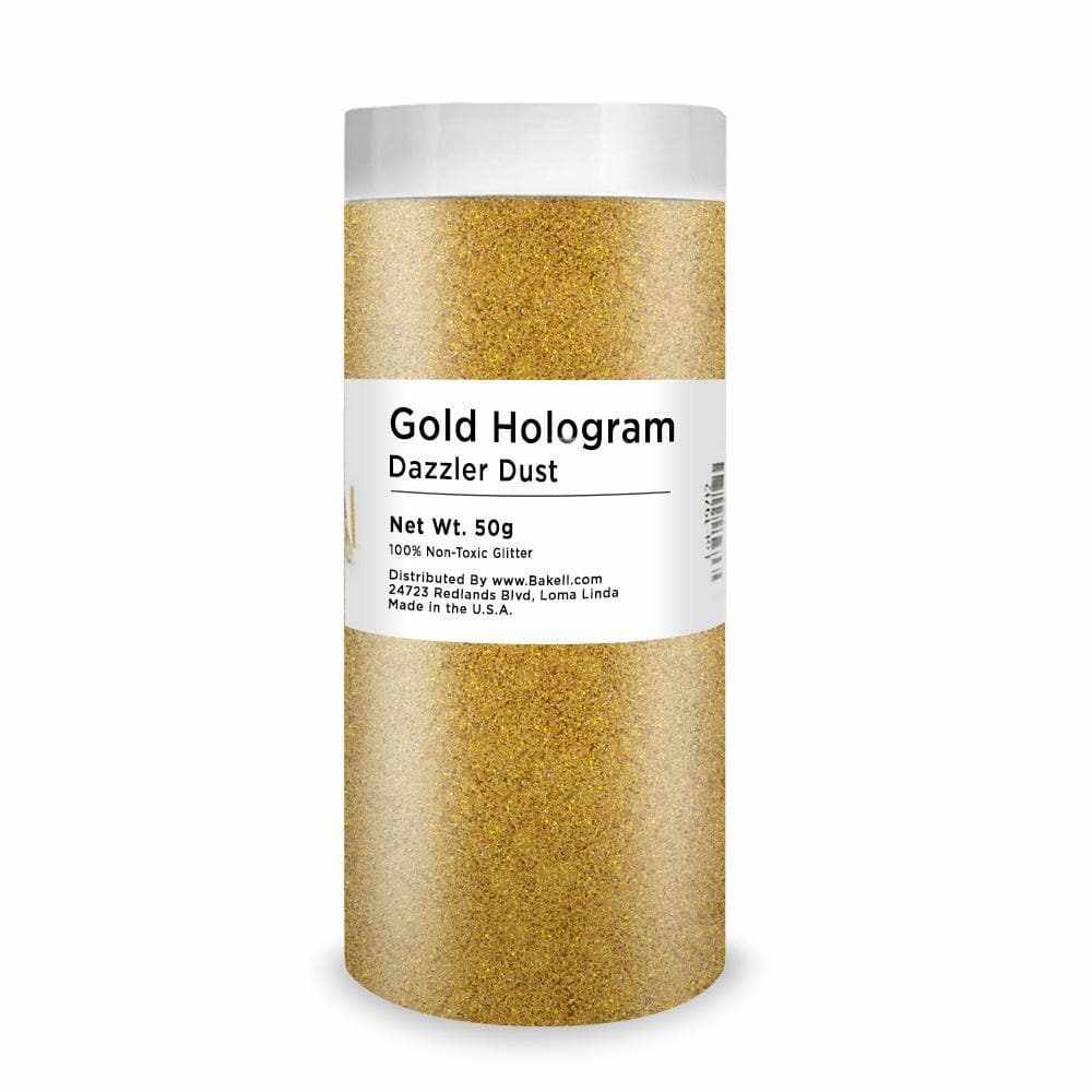 Gold Hologram Dazzler Dust | Trendy Edible Hologram Gold Dust | Bakell 5G