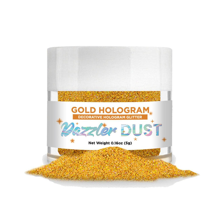 Gold Hologram Dazzler Dust® 5 Gram Jar-Dazzler Dust_5G_Google Feed-bakell
