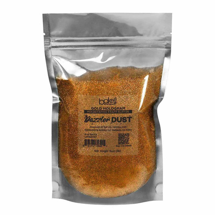 Gold Hologram Ultrafine Holographic Craft Glitter Dazzler Dust | Premium Polyester Non-Toxic | Bakell-B2C_Dazzler Dust-bakell