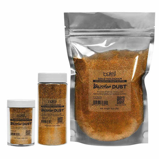 Gold Hologram Ultrafine Holographic Craft Glitter Dazzler Dust | Premium Polyester Non-Toxic | Bakell-B2C_Dazzler Dust-bakell