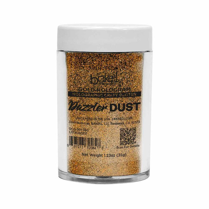 Gold Hologram Ultrafine Holographic Craft Glitter Dazzler Dust | Premium Polyester Non-Toxic | Bakell-B2C_Dazzler Dust-bakell