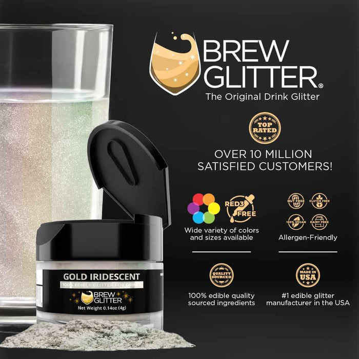 Gold Iridescent Brew Glitter® | Wholesale-Wholesale_Brew Glitter-bakell