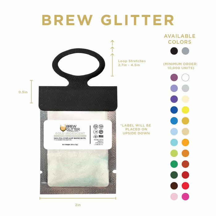 Gold Wholesale Iridescent Brew Glitter Necker | Bakell