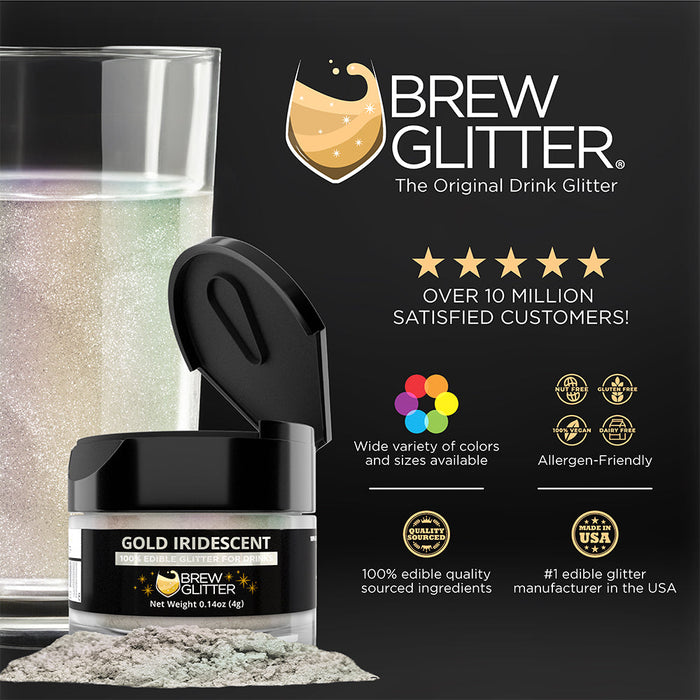 Gold Iridescent Brew Glitter | EU Compliant Private Label-EU Private Label_Brew Glitter-bakell