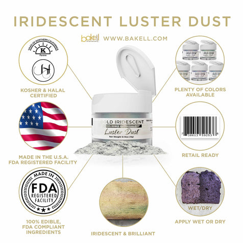 Gold Iridescent Luster Dust-Iridescent Luster Dusts-bakell