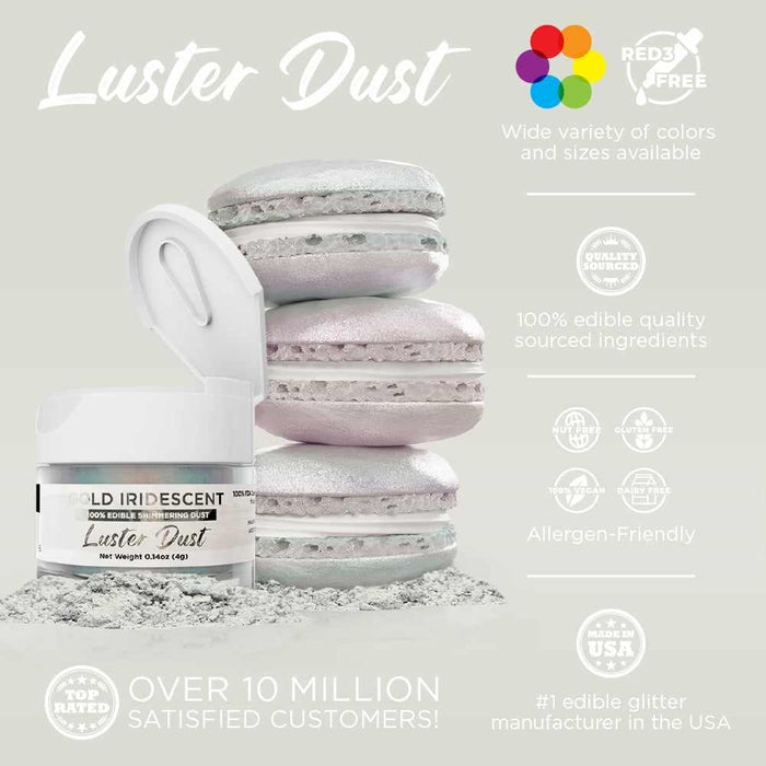 Gold Iridescent Luster Dust Bulk Size-Bulk_Luster Dust-bakell