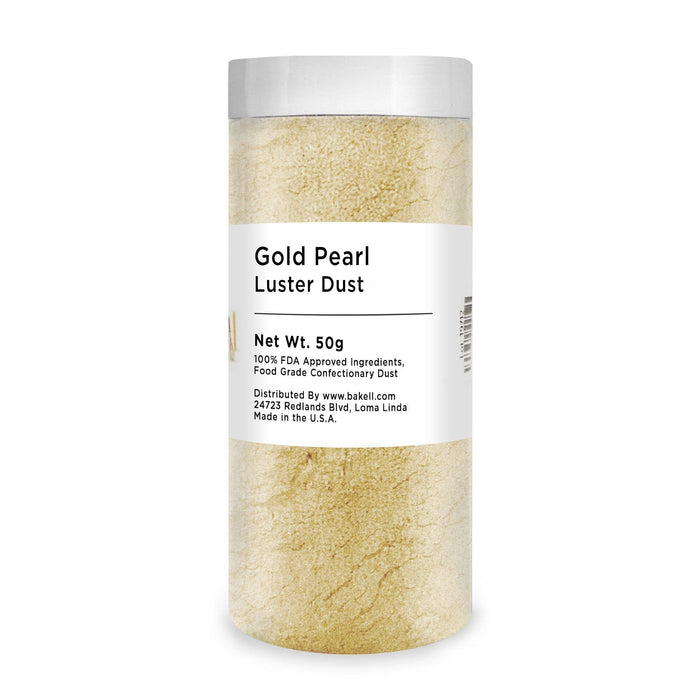 Pearl Gold Luster Dust | 100% Edible & Kosher Pareve | Wholesale | Bakell.com