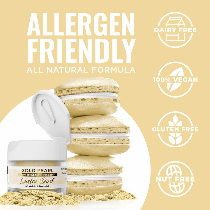 Gold Pearl Luster Dust Wholesale-Wholesale_Luster Dust-bakell