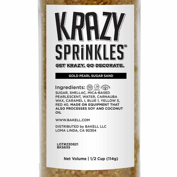 Krazy Sprinkles Gold edible pearls – PartyParadiseAxA
