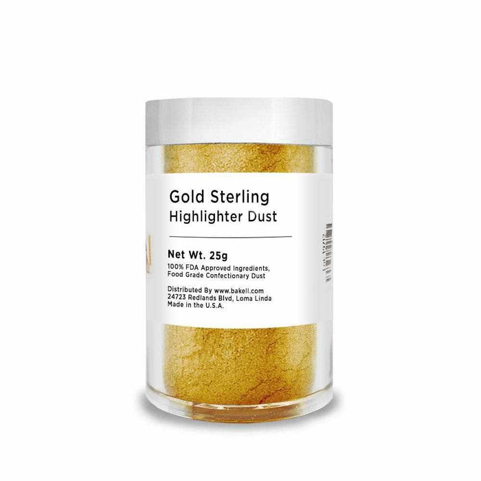 Gold Highlighter Metallic Luster Dust | FDA & Kosher Pareve | Bakell.com