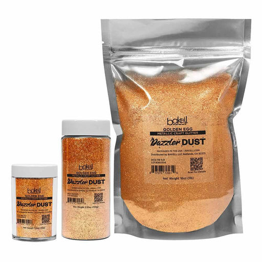 Golden Egg Ultrafine UV Reactive Fluorescent Metallic Craft Glitter Dazzler Dust | Premium Polyester Non-Toxic | Bakell-B2C_Dazzler Dust-bakell