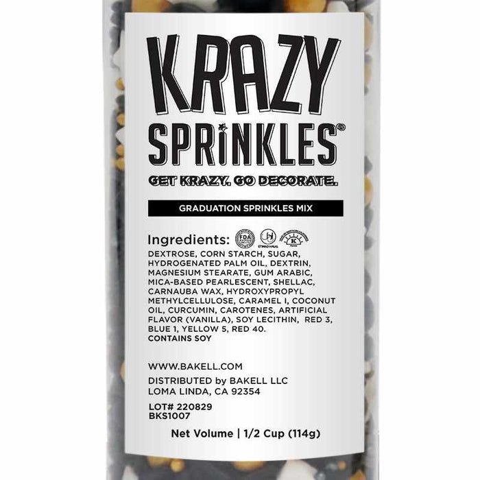 Graduation Sprinkles Mix by Krazy Sprinkles  | Bakell