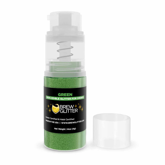 Green Edible Glitter Mini Spray Pump | Dress Up Your Drink With Color