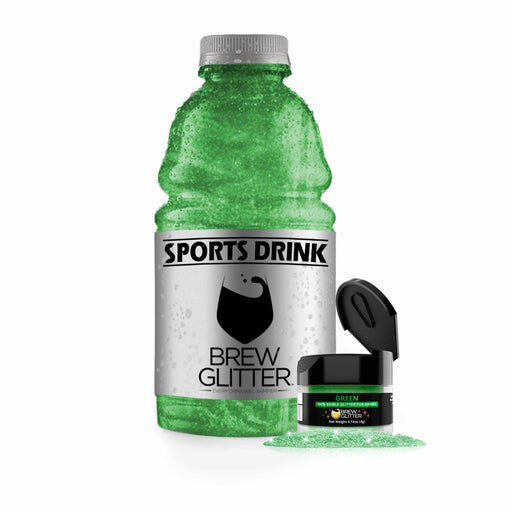 Green Brew Glitter for Sports & Energy Drinks | Bakell