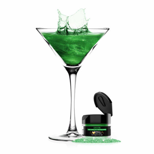 Green Cocktail Glitter | Edible Glitter for Cocktails Drinks!