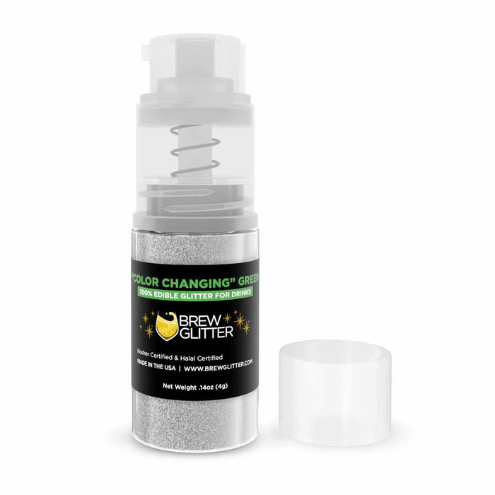 Purchase Green Color Changing Edible Glitter Mini Spray Pump | Drinks