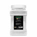 1 lb container of white color-changing green edible Brew Glitter for drinks.