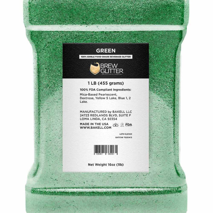 Green Edible Glitter for Drinks | Brew Glitter-Beer Glitter-bakell