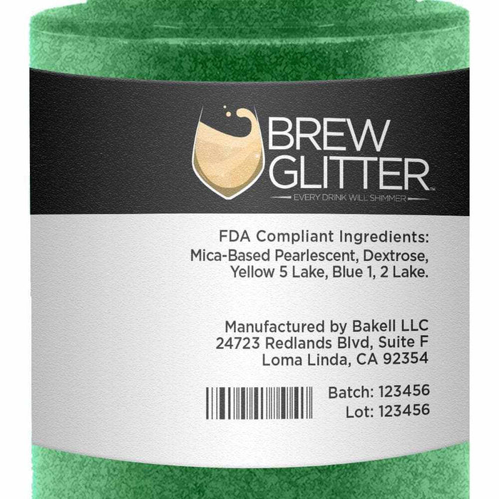 Green Edible Glitter Spray Pump | Brew Glitter | Bakell