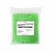 One pound bag of vibrant green cocktail rimming sugar with a Brew Glitter label on a white background.