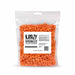 1 lb bag of Krazy Sprinkles orange jack o' lantern shaped candy sprinkles.