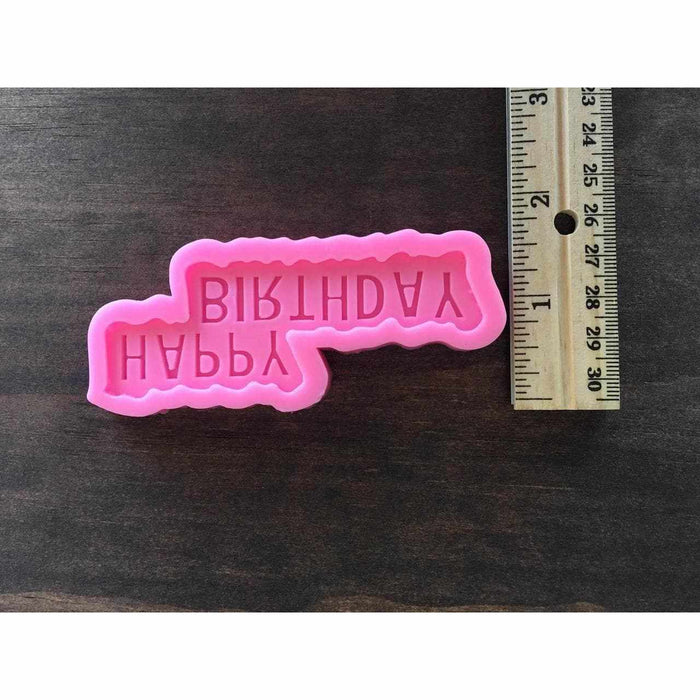 HAPPY BIRTHDAY Silicone Mold from Bakell.com | Silicone Molds & Tools