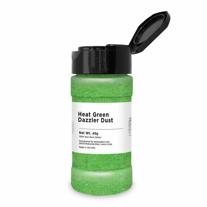 Shop Heat Green Glow In the Dark Hologram Glitter | Bakell