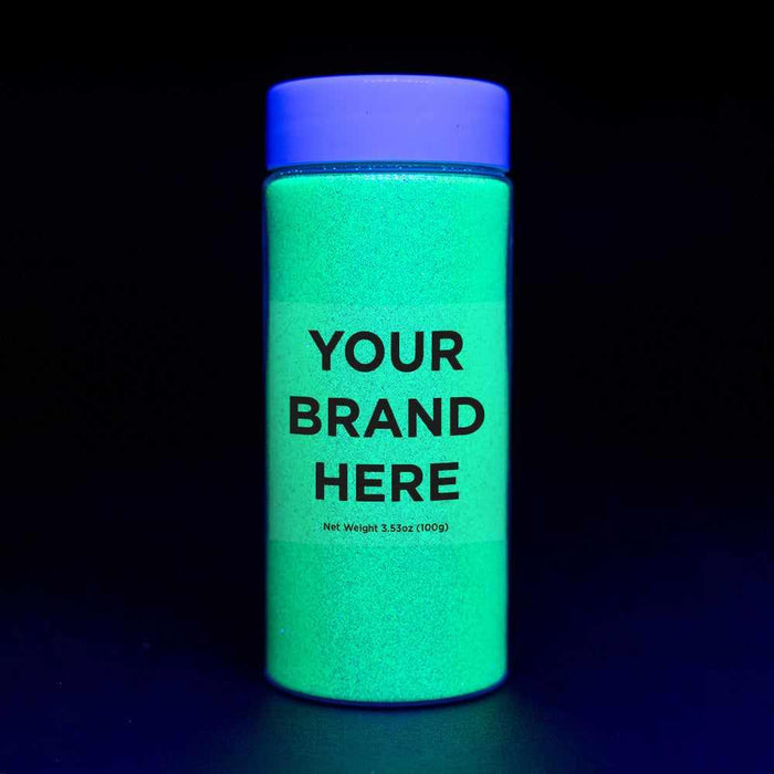 Heat Green Ultrafine UV Reactive Iridescent Craft Glitter Dazzler Dust | Private Label | Premium Polyester Non-Toxic | Bakell-Private Label_Dazzler Dust-bakell