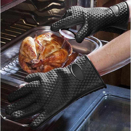 Heavy Duty Silicone Grilling Glove Oven Mitts | BBQthingz®-Accessories & Tools-bakell
