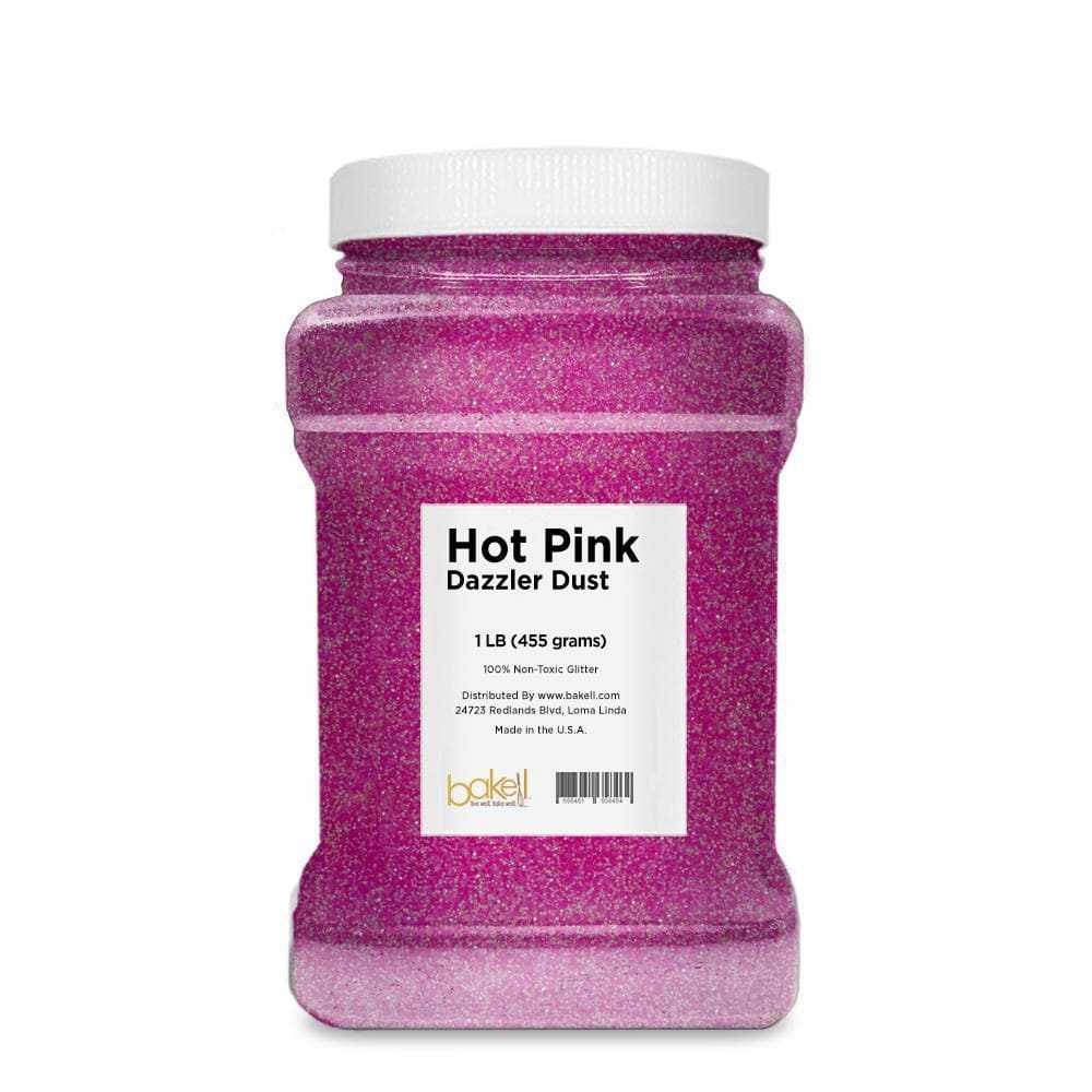 BAKELL Hot Pink Glow in The Dark Art & Craft Glitter, 5g Jar | Dazzler DUST  | Non-Toxic Decorating Glitter | Arts, Crafts, Slime, Glue, Paint, Face 