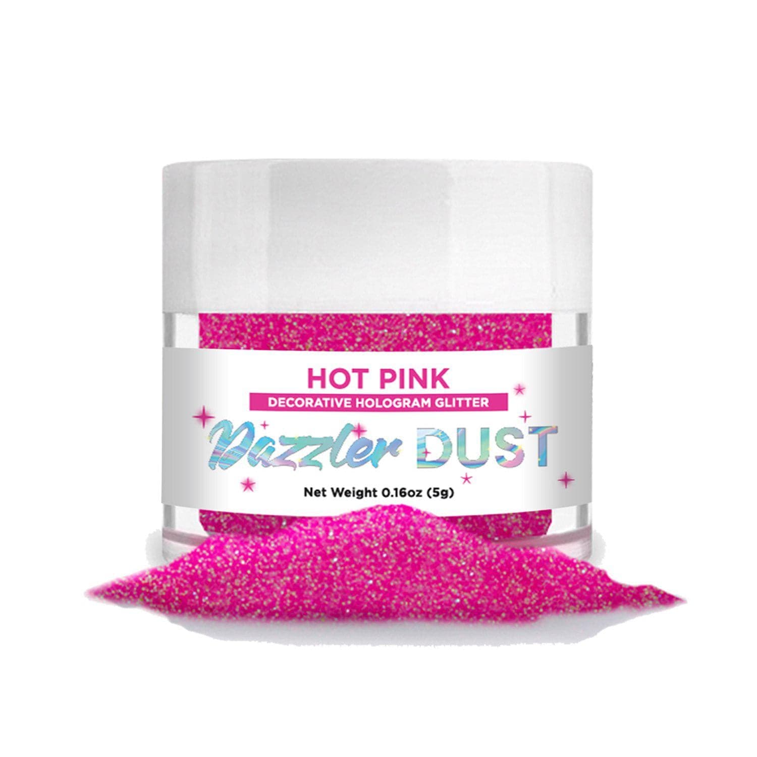 Hot Pink Electric Dazzler Dust® 5 Gram Jar-Dazzler Dust_5G_Google Feed-bakell