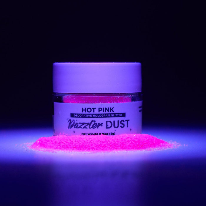 Hot Pink Electric Dazzler Dust® 5 Gram Jar-Dazzler Dust_5G_Google Feed-bakell