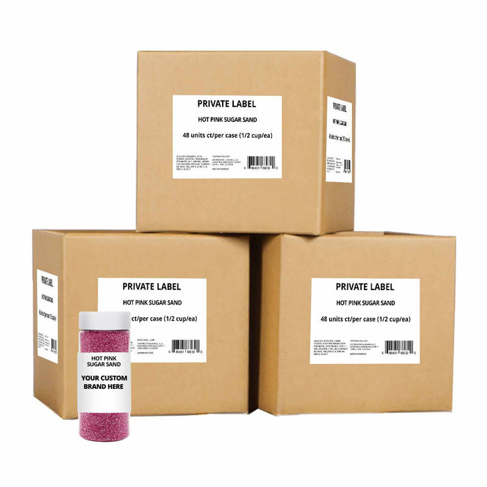 Hot Pink Sugar Sand | Private Label (48 units per/case)-Private Label_Sprinkles-bakell