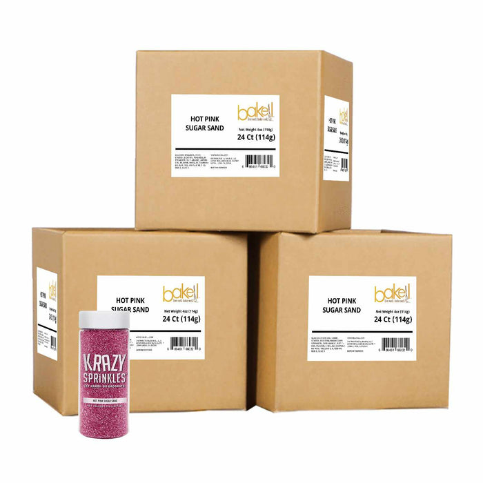 Hot Pink Sugar Sand Wholesale (24 units per/ case)-Wholesale_Sprinkles-bakell