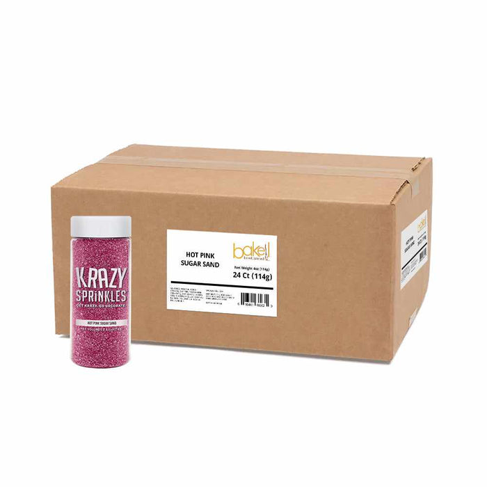 Hot Pink Sugar Sand Wholesale (24 units per/ case)-Wholesale_Sprinkles-bakell