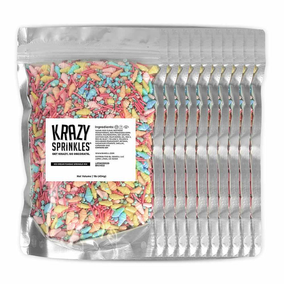 Shop Ice-Cream Shaped Sprinkle Mixes in Bulk | Krazy Sprinkles — Bakell®