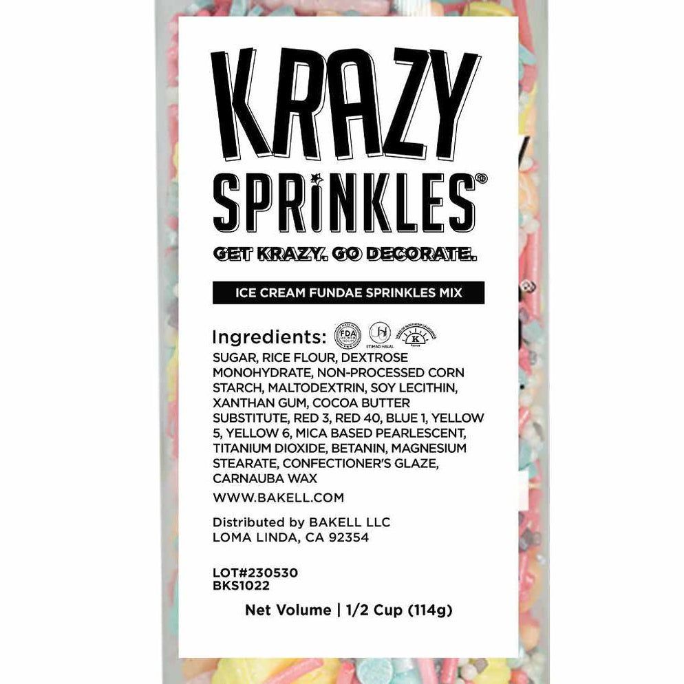 Shop Ice-Cream Shaped Sprinkle Mixes in Bulk | Krazy Sprinkles — Bakell®
