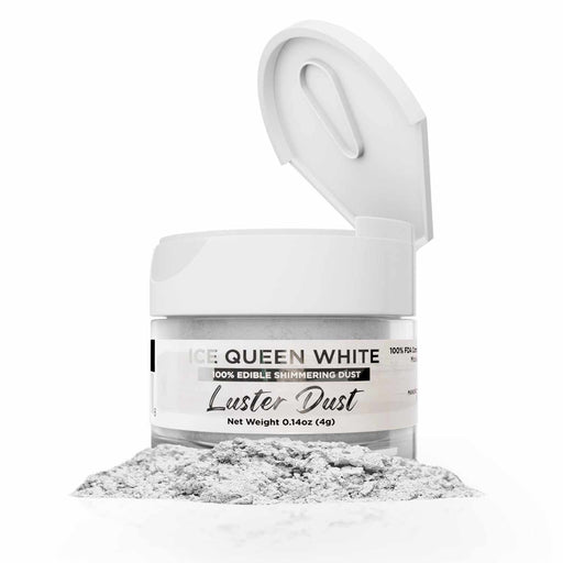 Ice Queen White Luster Dust 4 Gram Jar-Luster Dust_4G_Google Feed-bakell