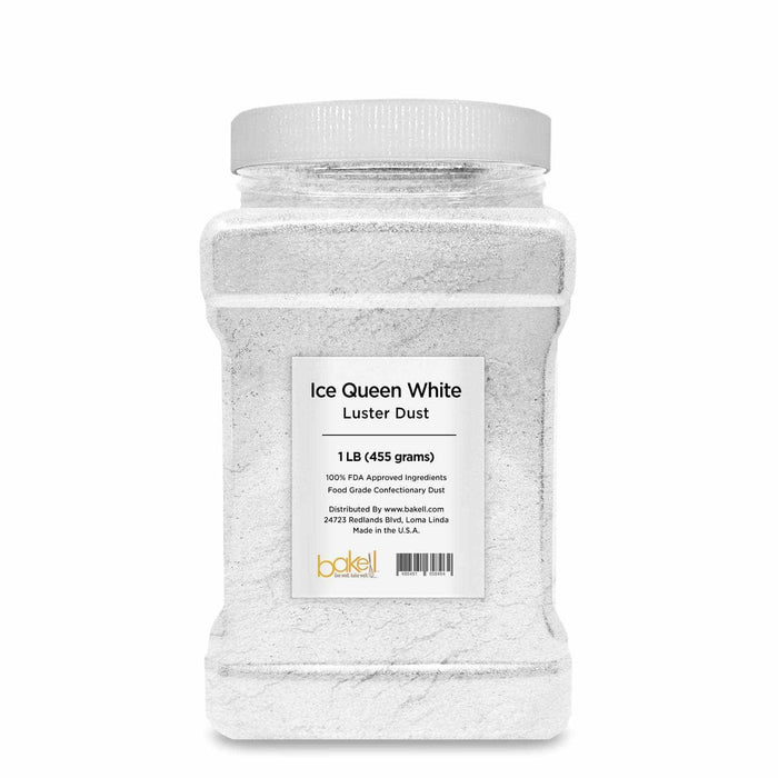 White "Ice Queen" Edible Luster Dust | Bakell #1 site for glitters!