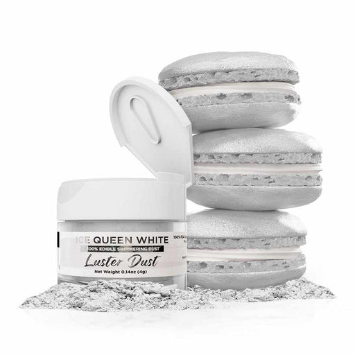 Ice Queen White Luster Dust Edible | Bakell-B2C_Luster Dust-bakell