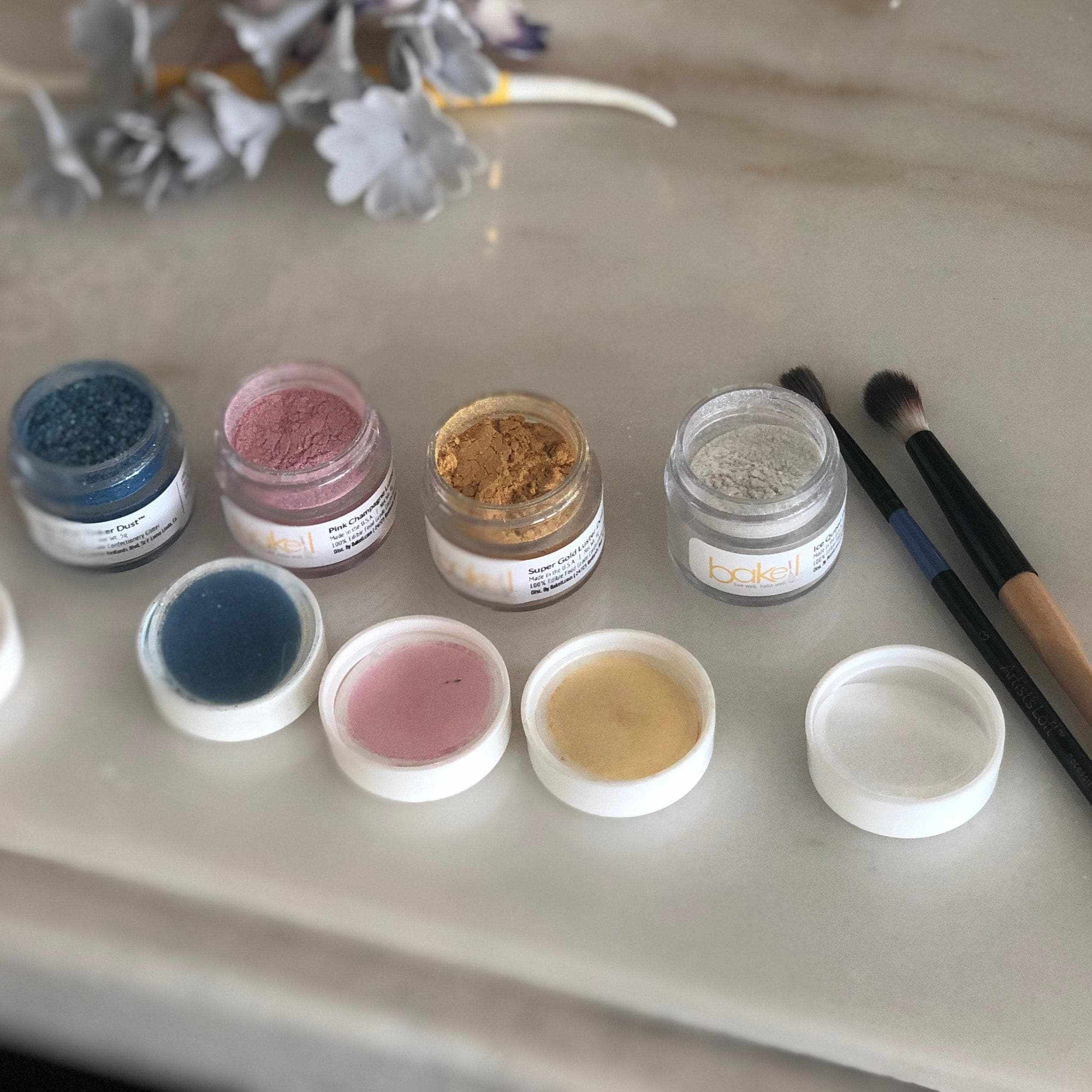 Super Intense Pearl White Edible Luster Dust | White Dust | Bakell