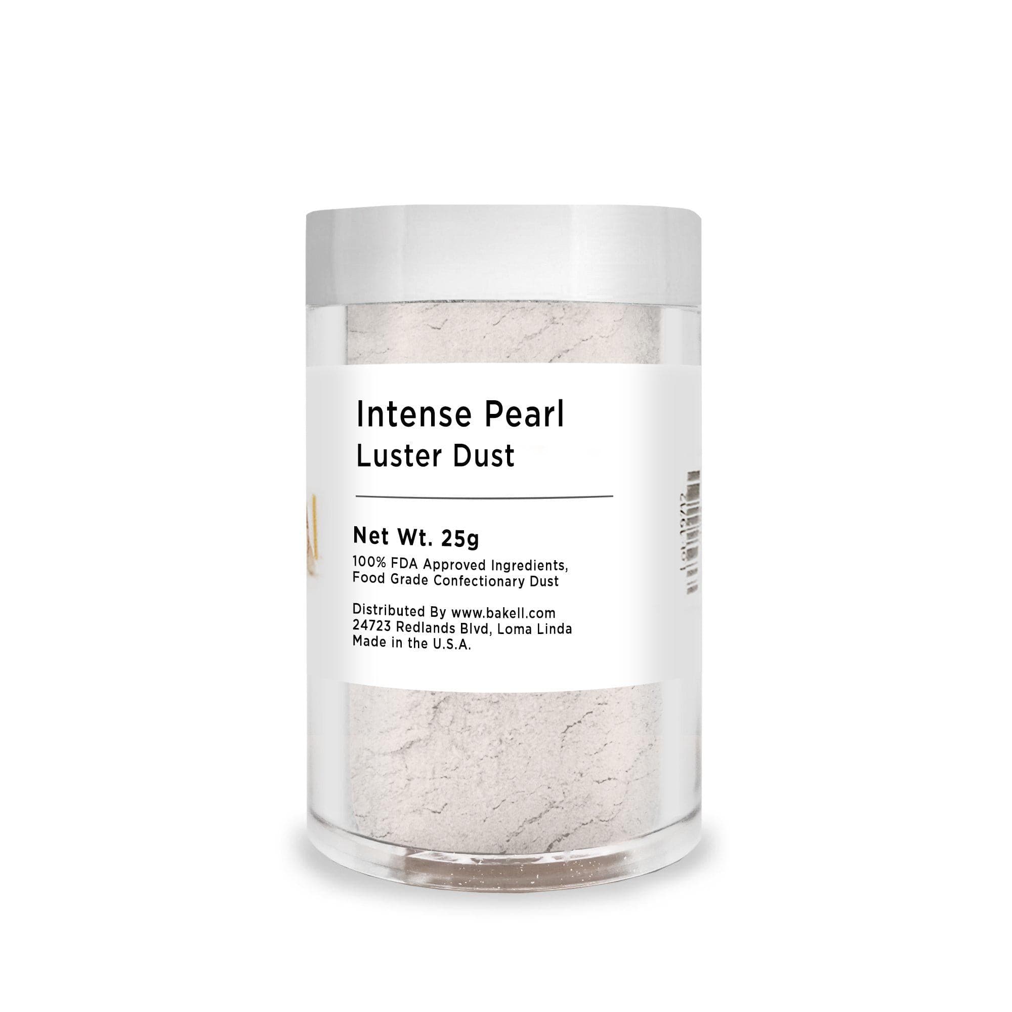 Super Intense Pearl White Edible Luster Dust | White Dust | Bakell