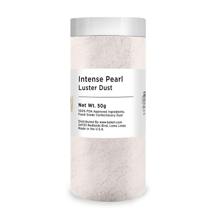 Super Intense Pearl White Edible Luster Dust | White Dust | Bakell