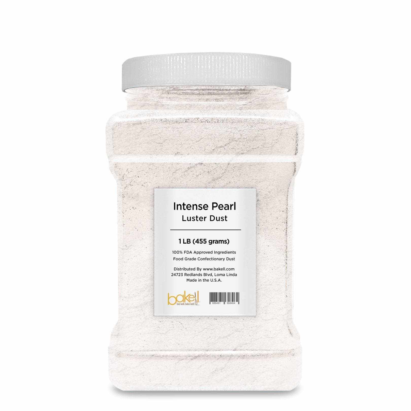 Super Intense Pearl White Edible Luster Dust | White Dust | Bakell