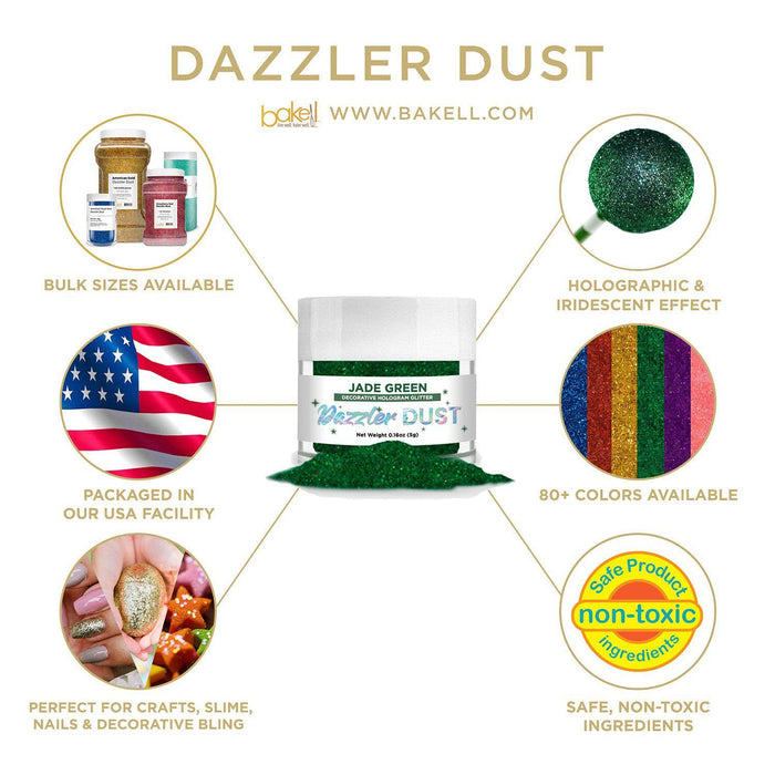 Jade Green Decorating Dazzler Dust | Bakell® from Bakell.com