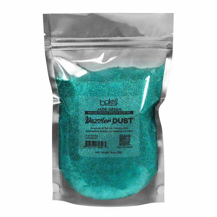 Jade Green Ultrafine Holographic Craft Glitter Dazzler Dust | Premium Polyester Non-Toxic | Bakell-B2C_Dazzler Dust-bakell