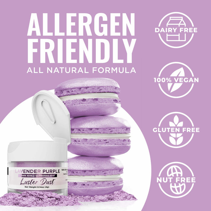 Lavender Purple Luster Dust Wholesale-Wholesale_Luster Dust-bakell