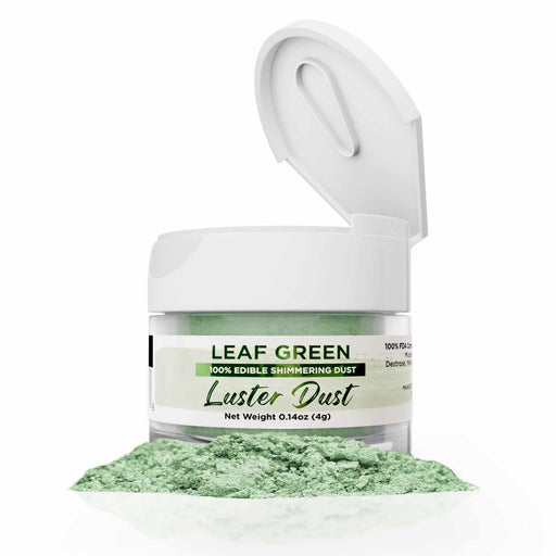 Leaf Green Luster Dust 4 Gram Jar-Luster Dust_4G_Google Feed-bakell