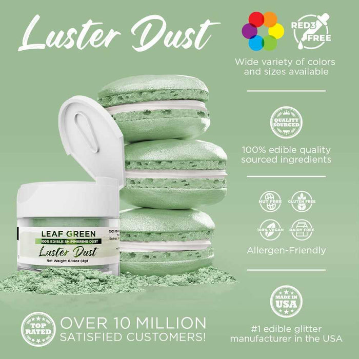 Leaf Green Luster Dust Bulk Size-Bulk_Luster Dust-bakell